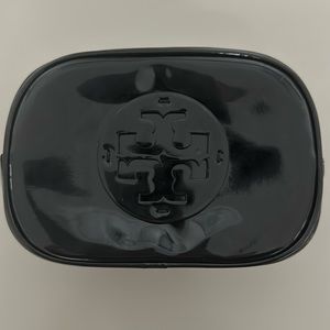 Tory Burch Logo Patent Leather Cosmetic Bag